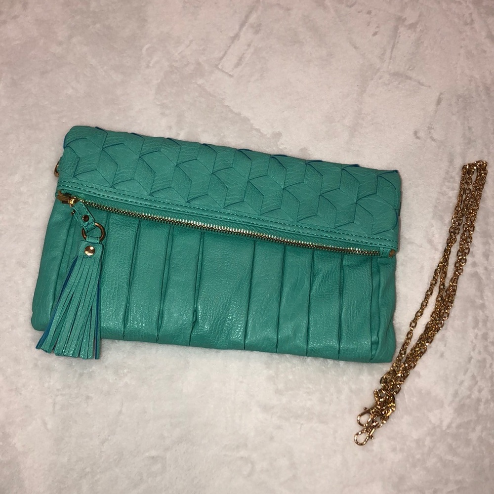 Mint Green Urban Expressions Clutch Crossbody